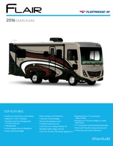 2016 Fleetwood Flair Brochure page 1