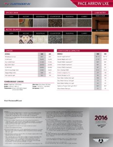 2016 Fleetwood Pace Arrow Lxe Brochure page 2