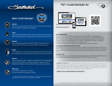 2016 Fleetwood Southwind Brochure page 8