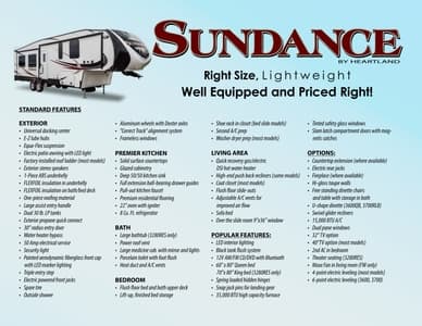 2016 Heartland Sundance Brochure page 9
