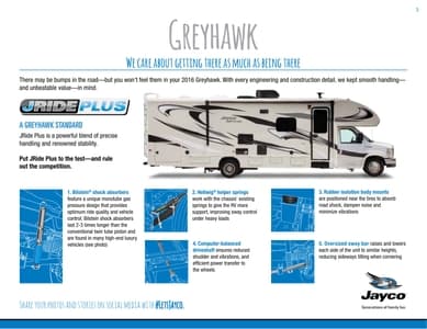 2016 Jayco Greyhawk Brochure page 3