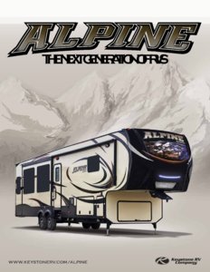 2016 Keystone RV Alpine Brochure page 1
