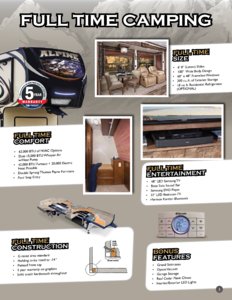 2016 Keystone RV Alpine Brochure page 3