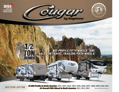 2016 Keystone RV Cougar Half Ton Brochure page 1