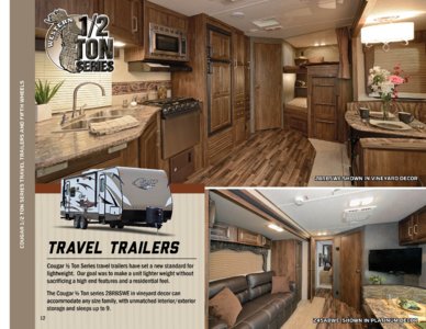 2016 Keystone RV Cougar Half Ton Brochure page 12