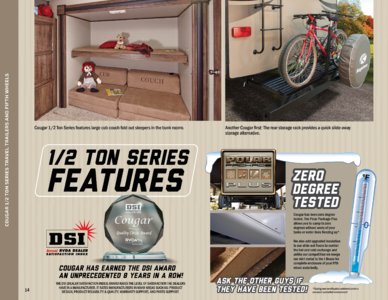 2016 Keystone RV Cougar Half Ton Brochure page 14