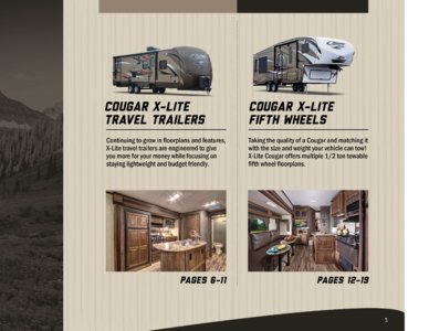 2016 Keystone RV Cougar Xlite Brochure page 3
