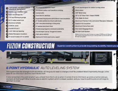 2016 Keystone RV Fuzion Brochure page 12