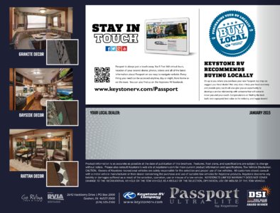 2016 Keystone RV Passport Brochure page 16