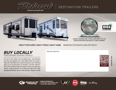 2016 Keystone RV Retreat Brochure page 8