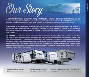 2016 Keystone RV Springdale Brochure page 3