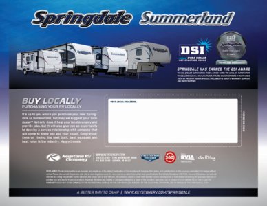 2016 Keystone RV Springdale Brochure page 16