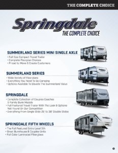 2016 Keystone RV Summerland Brochure page 3