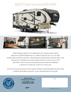 2016 KZ RV Durango 1500 Brochure page 8