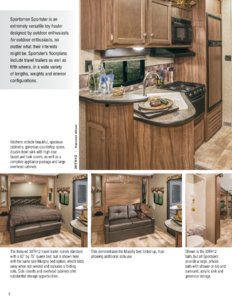 2016 KZ RV Sportsmen Sportster Brochure page 2