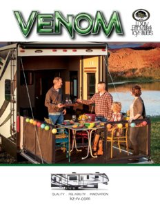 2016 KZ RV Venom Brochure page 1
