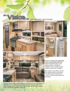 2016 KZ RV Vision Brochure page 2