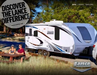 2016 Lance Travel Trailers Brochure page 1