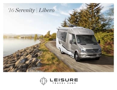 2016 Leisure Travel Vans Serenity Libero Brochure page 1