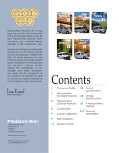 2016 Pleasure-Way Full Line Brochure page 2