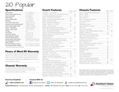 2016 Roadtrek 210 Popular Brochure page 4