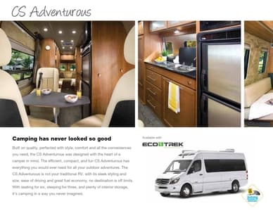 2016 Roadtrek Cs Adventurous Brochure page 2