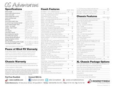 2016 Roadtrek Cs Adventurous Brochure page 4