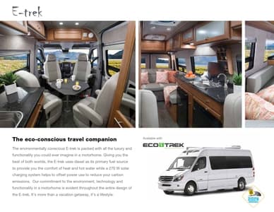 2016 Roadtrek E Trek Brochure page 2