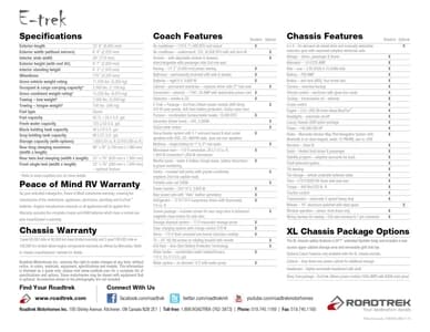 2016 Roadtrek E Trek Brochure page 4