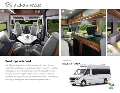 2016 Roadtrek Rs Adventurous Brochure page 2
