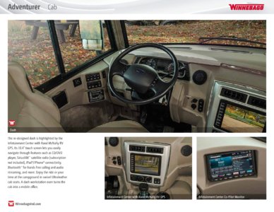 2016 Winnebago Adventurer Brochure page 8