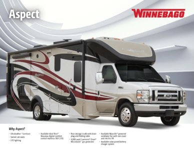 2016 Winnebago Aspect Brochure page 1