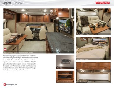 2016 Winnebago Aspect Brochure page 3