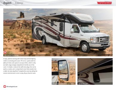 2016 Winnebago Aspect Brochure page 9