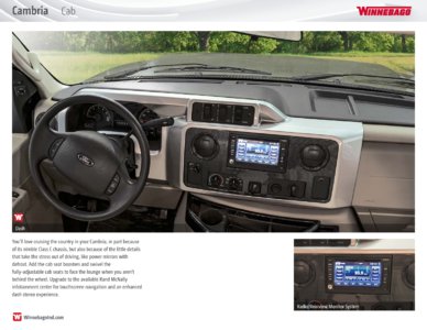 2016 Winnebago Cambria Brochure page 7