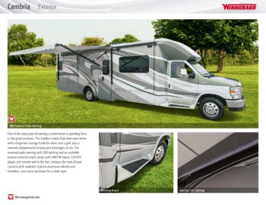 2016 Winnebago Cambria Brochure page 9