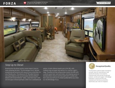 2016 Winnebago Forza Brochure page 2