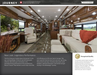 2016 Winnebago Journey Brochure page 2