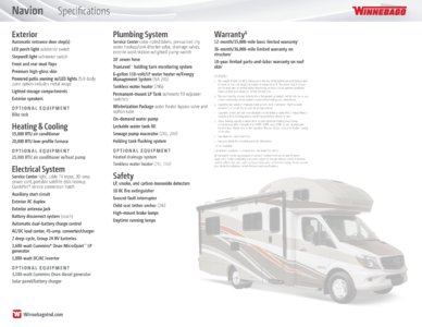 2016 Winnebago Navion Brochure page 23