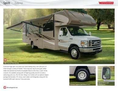 2016 Winnebago Spirit Brochure page 8