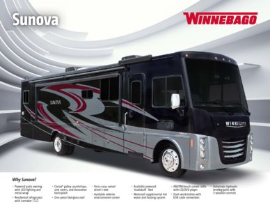 2016 Winnebago Sunova Brochure page 1