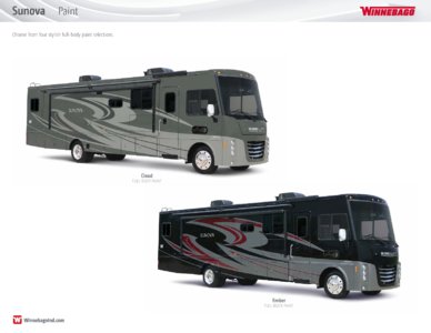 2016 Winnebago Sunova Brochure page 18