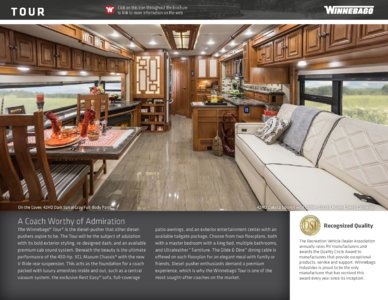 2016 Winnebago Tour Brochure page 2