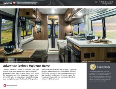 2016 Winnebago Travato Brochure page 2