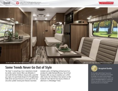 2016 Winnebago Trend Brochure page 2