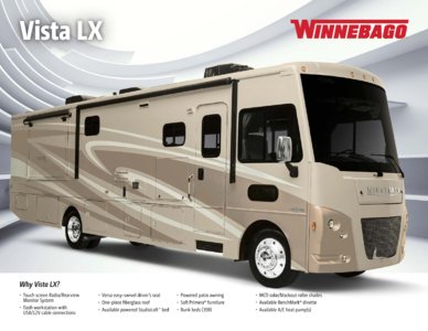 2016 Winnebago Vista LX Brochure page 1