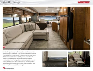 2016 Winnebago Vista LX Brochure page 3