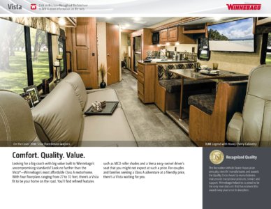 2016 Winnebago Vista Brochure page 2