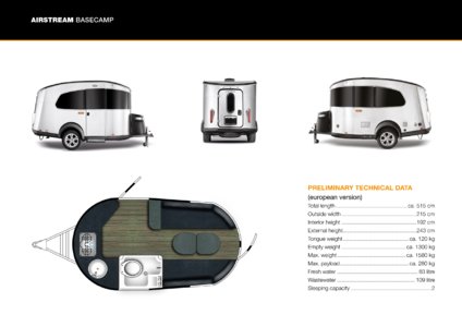 2017 Airstream Basecamp Europe Brochure page 8