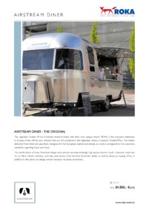 2017 Airstream Diner Europe Brochure page 1